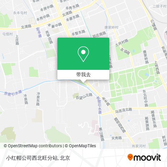 小红帽公司西北旺分站地图