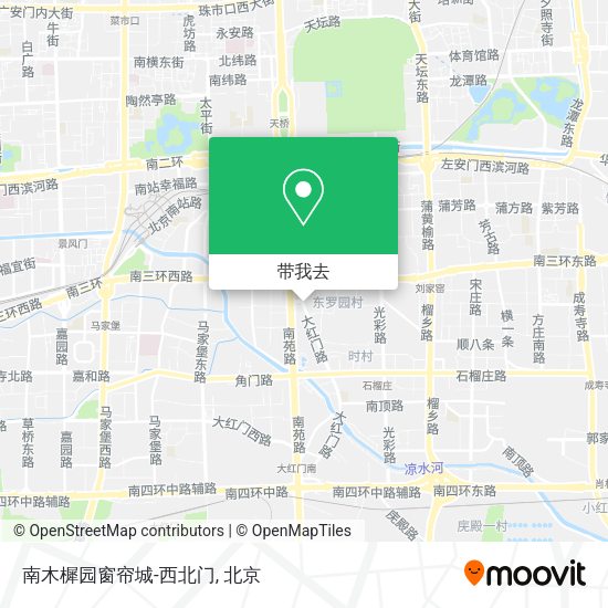 南木樨园窗帘城-西北门地图