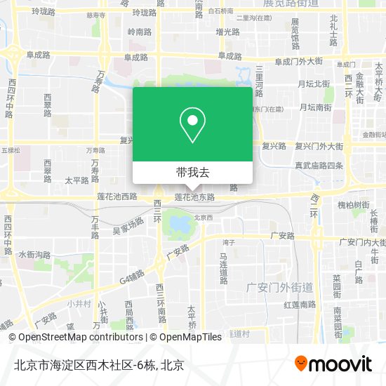 北京市海淀区西木社区-6栋地图