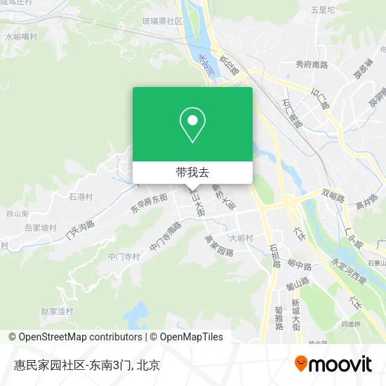 惠民家园社区-东南3门地图