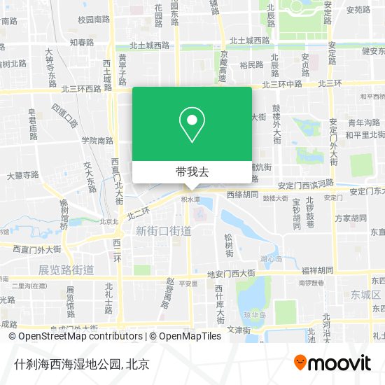 什刹海西海湿地公园地图