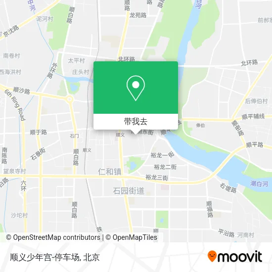 顺义少年宫-停车场地图