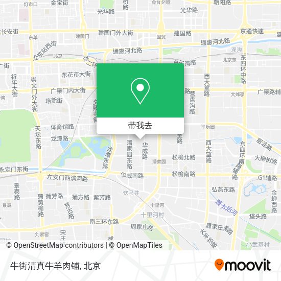 牛街清真牛羊肉铺地图