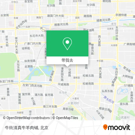 牛街清真牛羊肉铺地图
