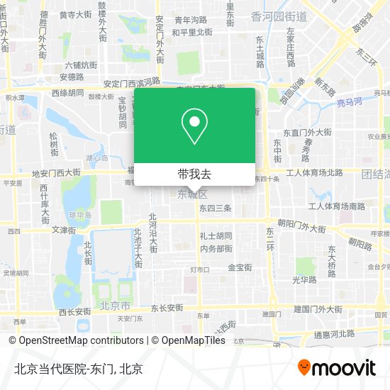 北京当代医院-东门地图