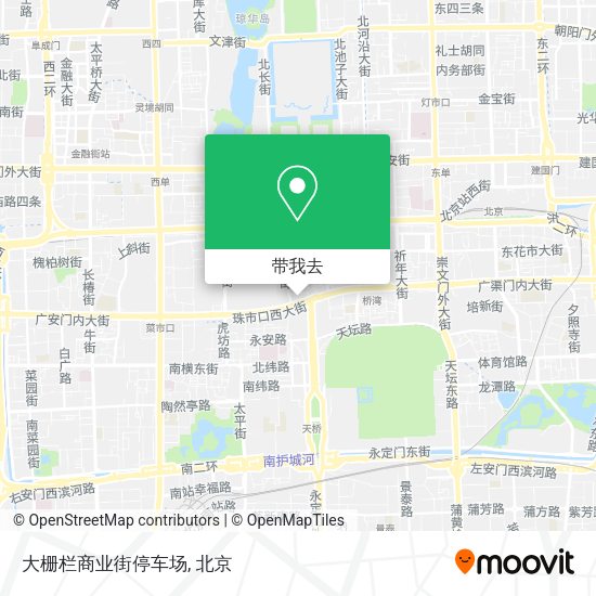 大栅栏商业街停车场地图