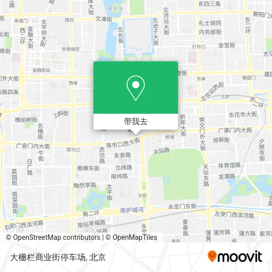 大栅栏商业街停车场地图