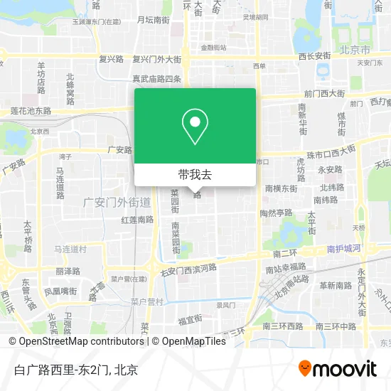 白广路西里-东2门地图