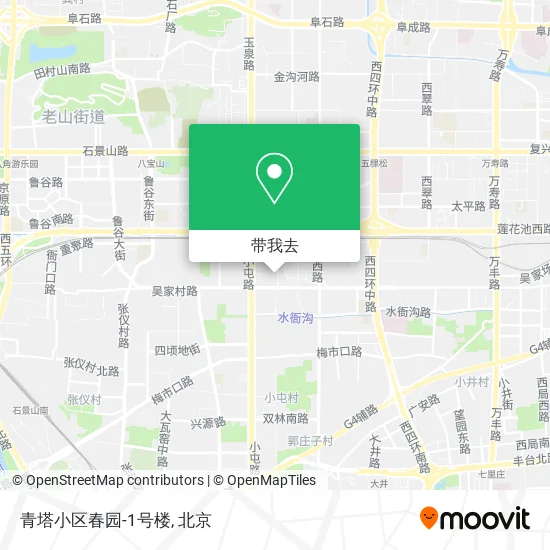 青塔小区春园-1号楼地图