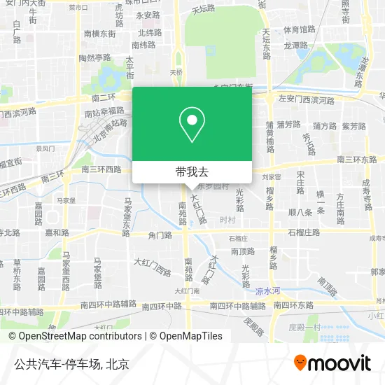 公共汽车-停车场地图