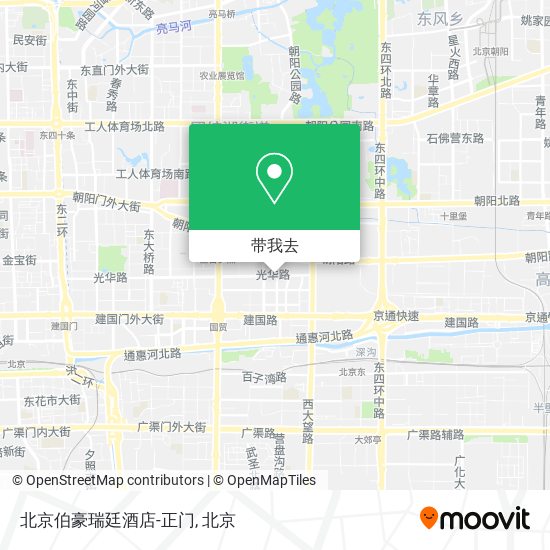 北京伯豪瑞廷酒店-正门地图