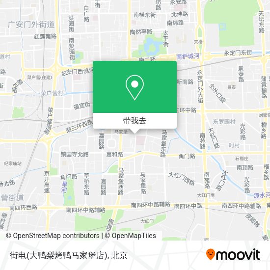 街电(大鸭梨烤鸭马家堡店)地图