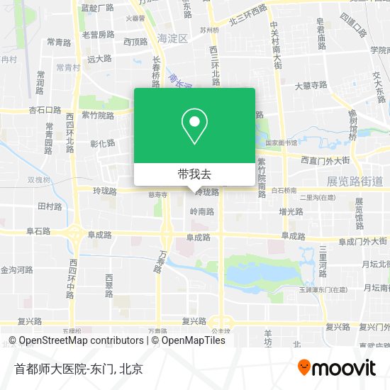 首都师大医院-东门地图