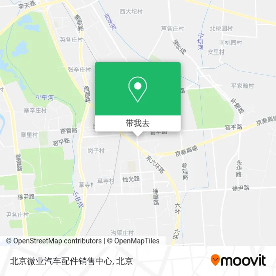 北京微业汽车配件销售中心地图