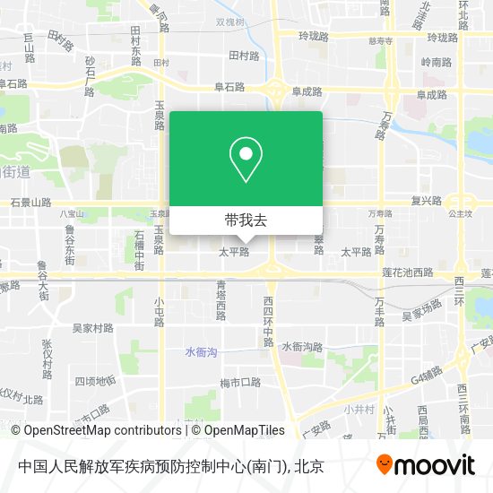 中国人民解放军疾病预防控制中心(南门)地图