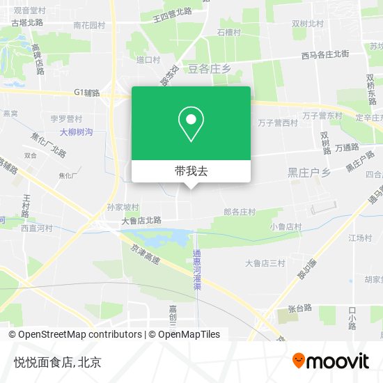 悦悦面食店地图