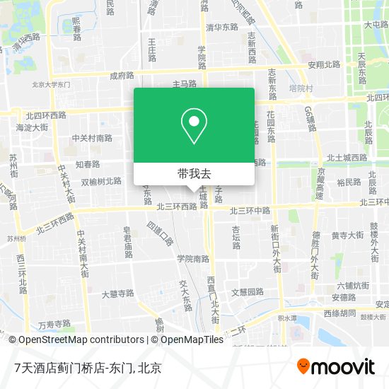 7天酒店蓟门桥店-东门地图