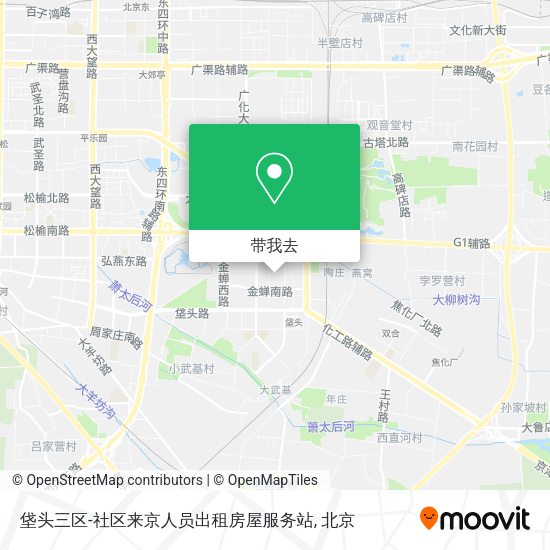垡头三区-社区来京人员出租房屋服务站地图