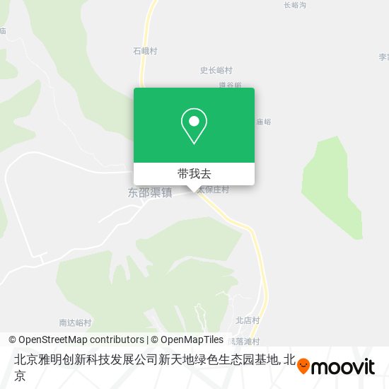 北京雅明创新科技发展公司新天地绿色生态园基地地图