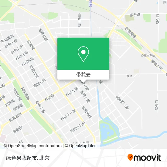 绿色果蔬超市地图