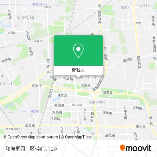 瑞海家园二区-南门地图