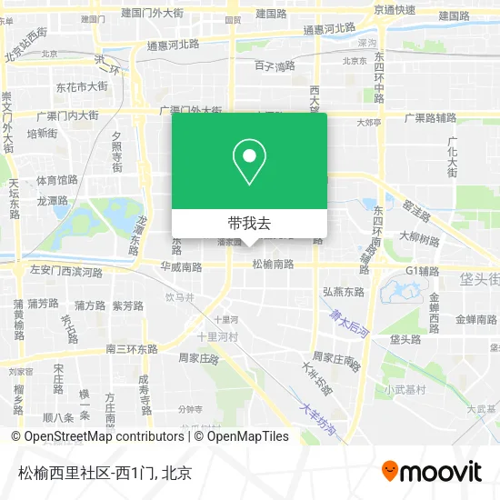 松榆西里社区-西1门地图
