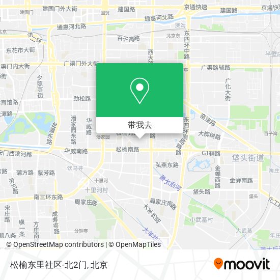 松榆东里社区-北2门地图