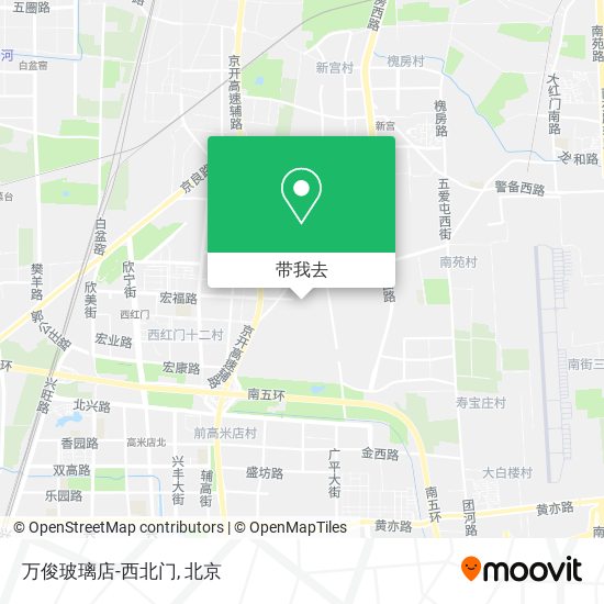 万俊玻璃店-西北门地图