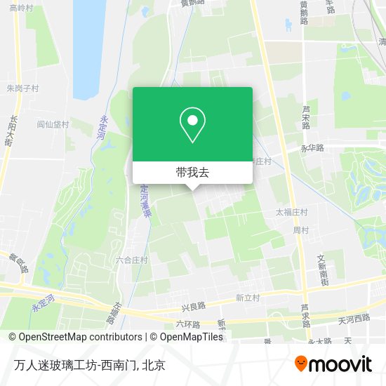 万人迷玻璃工坊-西南门地图