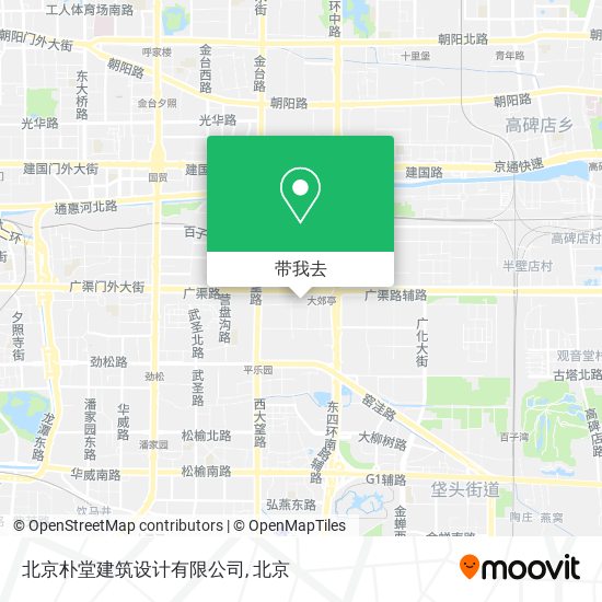 北京朴堂建筑设计有限公司地图