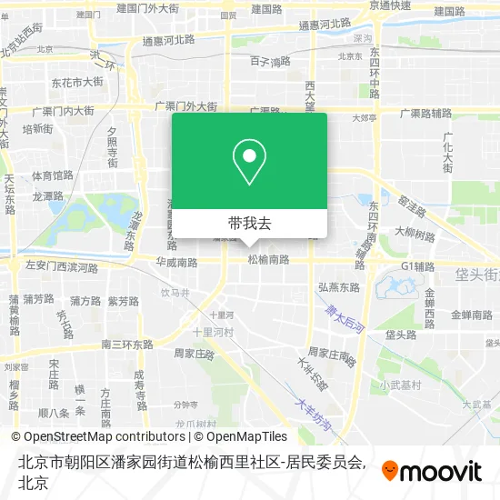 北京市朝阳区潘家园街道松榆西里社区-居民委员会地图