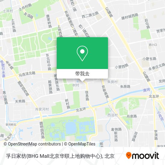 孚日家纺(BHG Mall北京华联上地购物中心)地图