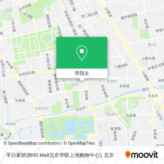 孚日家纺(BHG Mall北京华联上地购物中心)地图