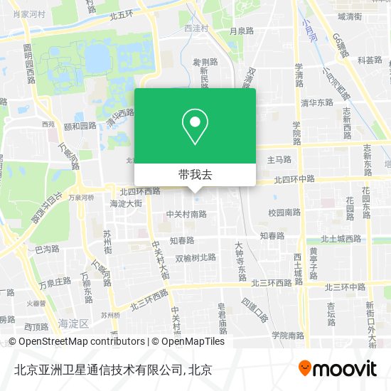 北京亚洲卫星通信技术有限公司地图