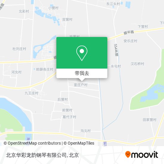 北京华彩龙韵钢琴有限公司地图