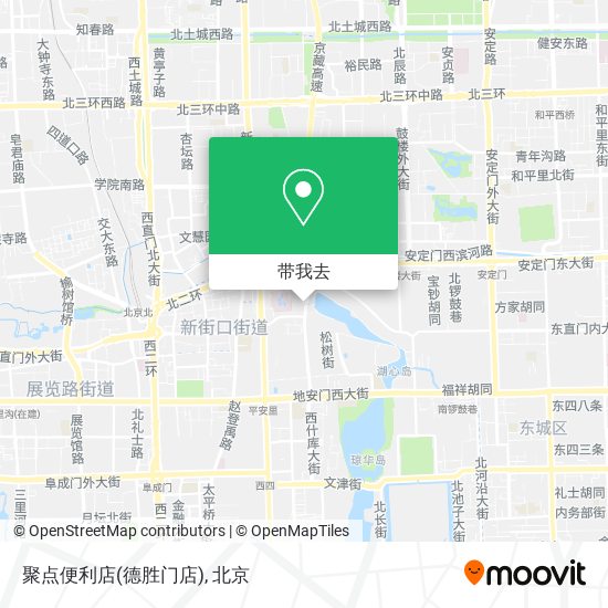 聚点便利店(德胜门店)地图