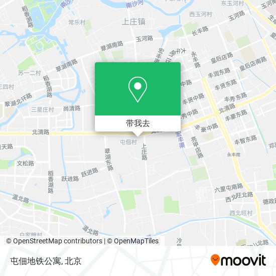 屯佃地铁公寓地图