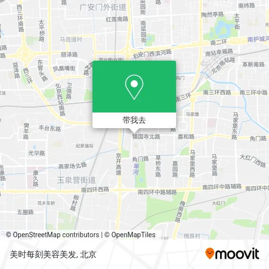 美时每刻美容美发地图