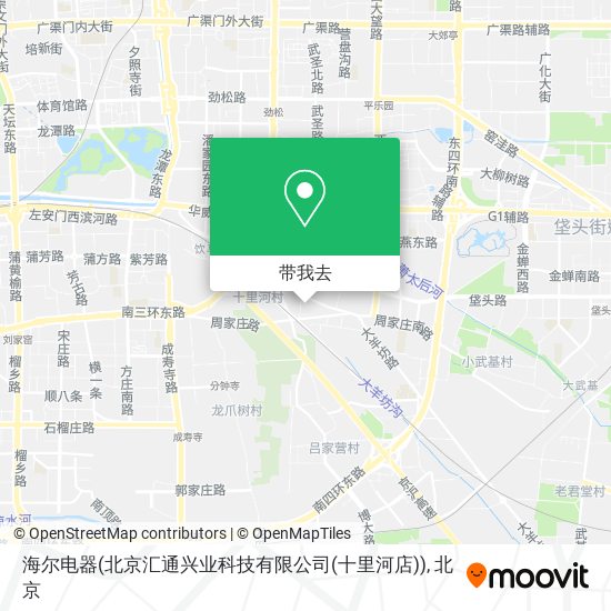 海尔电器(北京汇通兴业科技有限公司(十里河店))地图