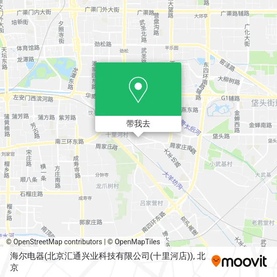 海尔电器(北京汇通兴业科技有限公司(十里河店))地图