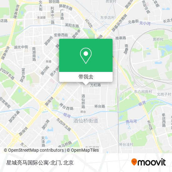 星城亮马国际公寓-北门地图