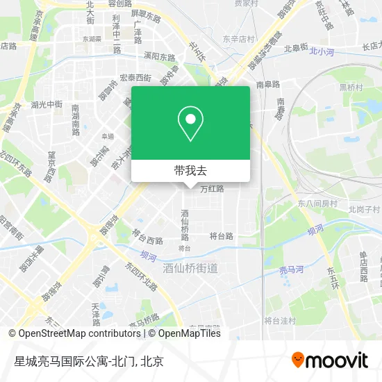 星城亮马国际公寓-北门地图