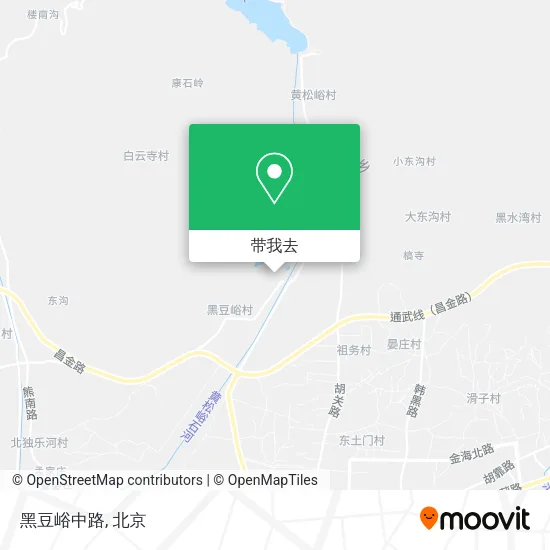 黑豆峪中路地图
