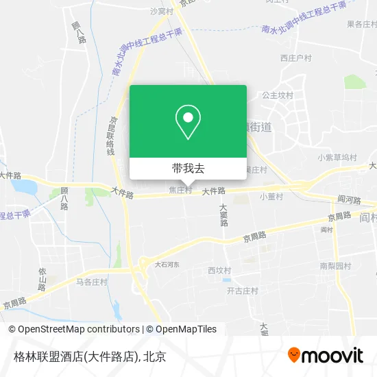格林联盟酒店(大件路店)地图