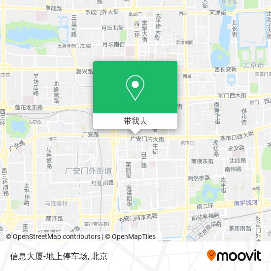 信息大厦-地上停车场地图