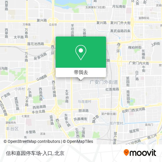 信和嘉园停车场-入口地图