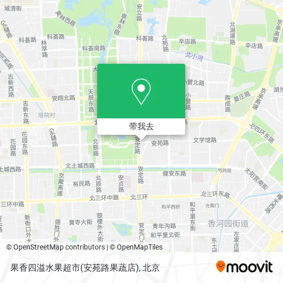 果香四溢水果超市(安苑路果蔬店)地图