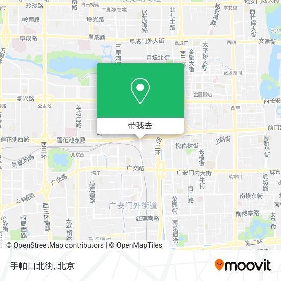 手帕口北街地图