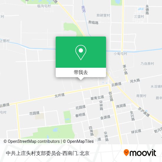 中共上庄头村支部委员会-西南门地图