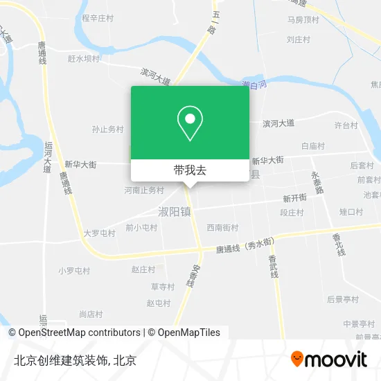 北京创维建筑装饰地图